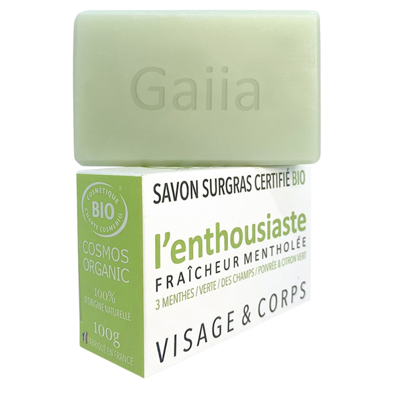 Savon certifié BIO au lait de chèvre – Citron vert