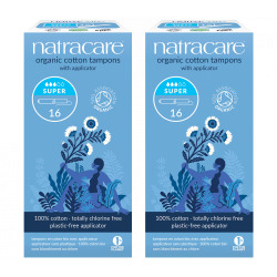 Regular Organic Cotton Tampons with Applicator - Natracare