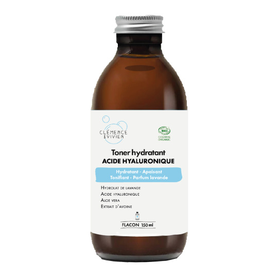 Toner hydratant - Lotion tonique à l'acide hyaluronique