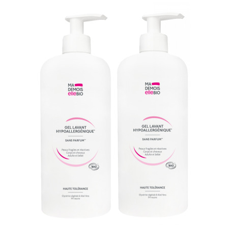 Duo gels lavants hypoallergénique corps et cheveux - Tolérance