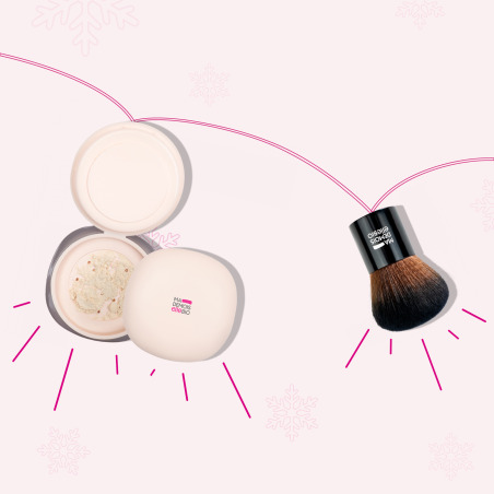 Visuel du pack : Coffret maquillage teint - Poudre de finition glow & kabuki