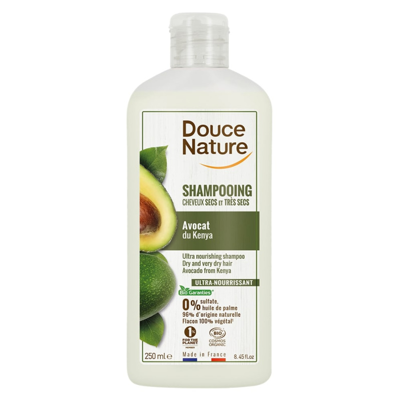 Shampooing cheveux secs huile avocat - Douce Nature