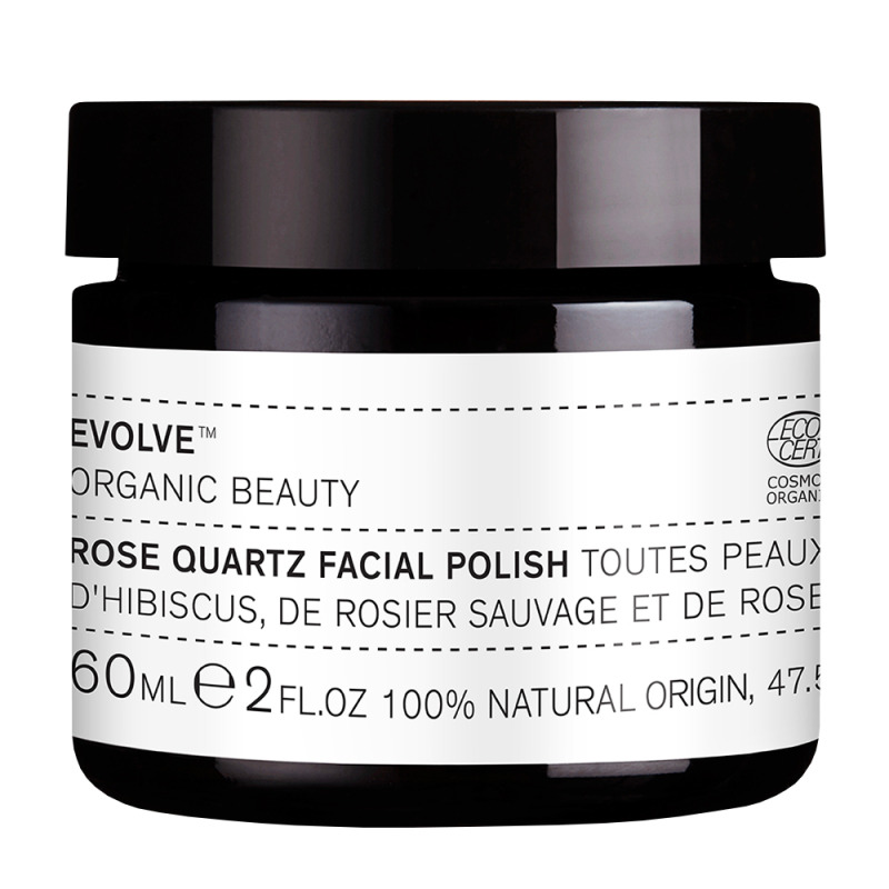 Gommage Visage Bio Rose Quartz EVOLVE, Soin Vegan