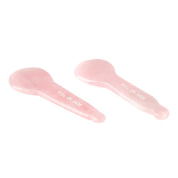 Duo spoons en quartz rose