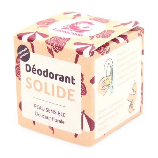 Déodorant solide peaux sensibles douceur florale pack