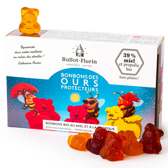Bonbons des ours protecteurs miel & propolis