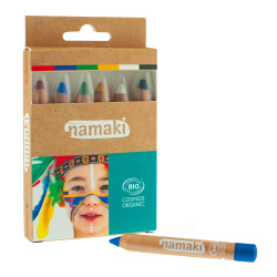 Kit 6 crayons de maquillage arc-en-ciel