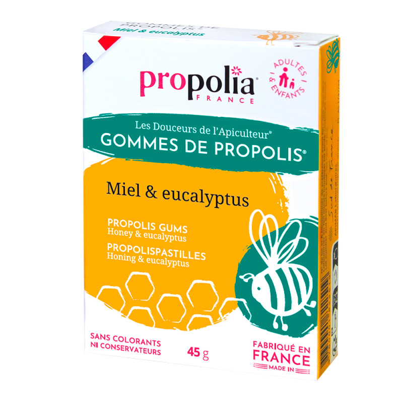 Spray Propolis - ce spray à la propolis contient également du thym et de l' eucalyptus
