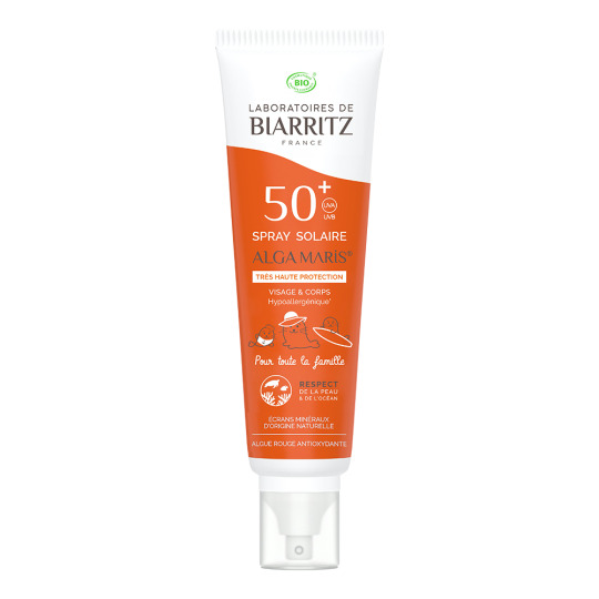 Spray solaire SPF 50+ famille